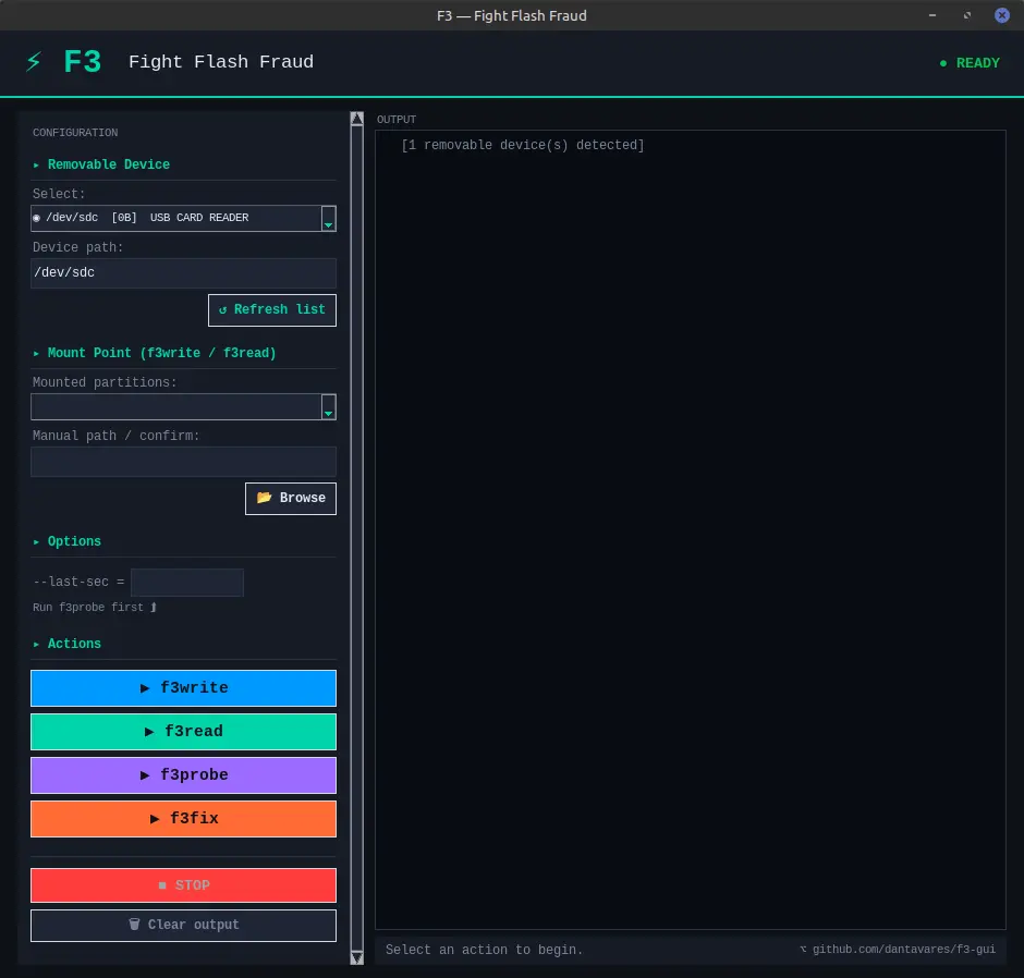 f3 GUI