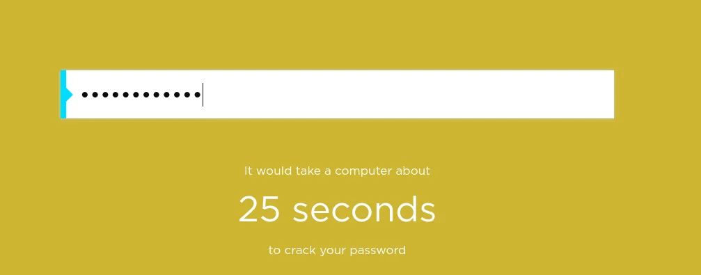 25 Seconds to Break a Password