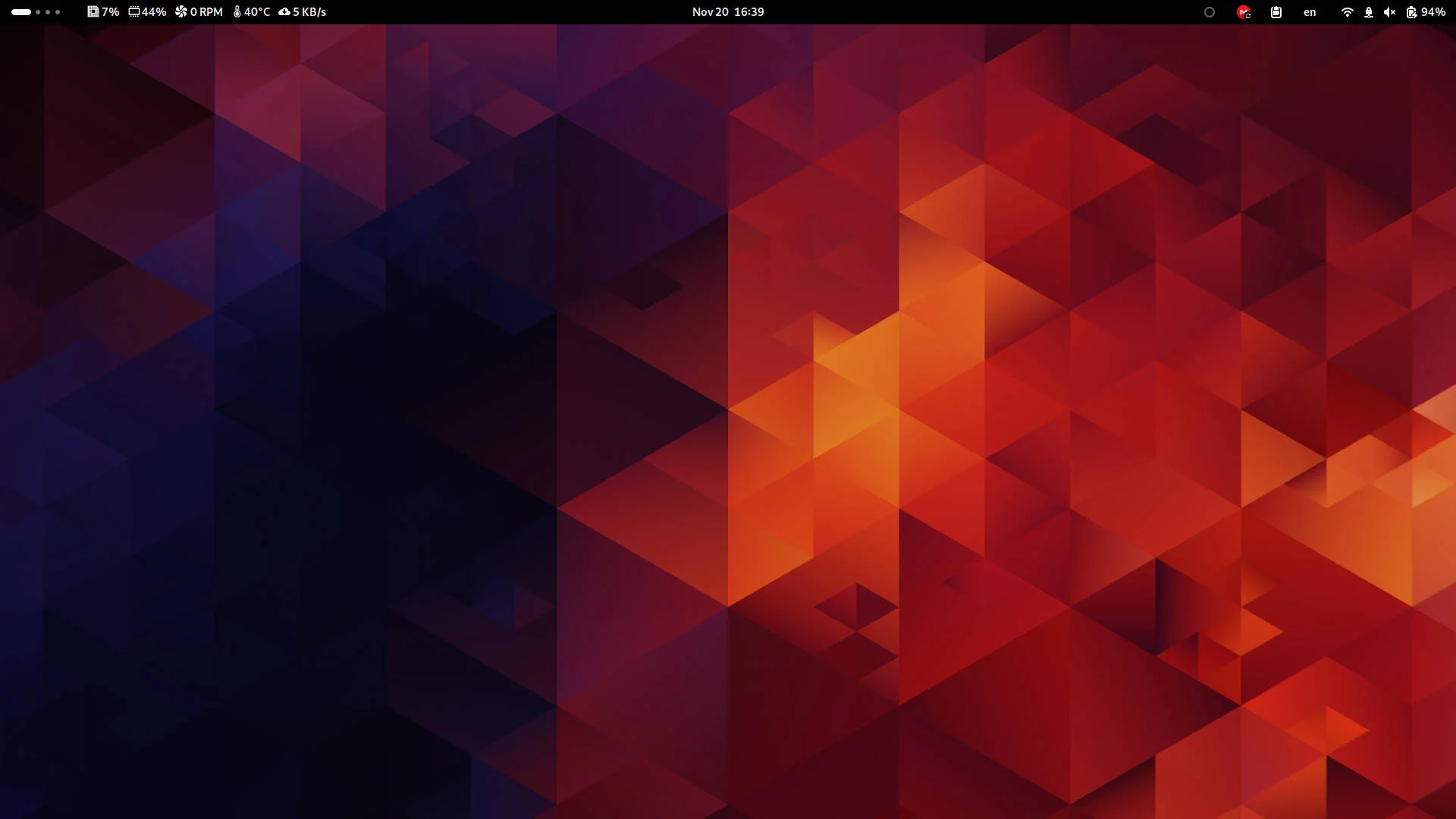 My Fedora Workstation Desktop