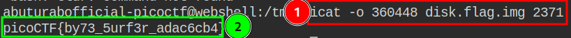 icat on flat.txt inode